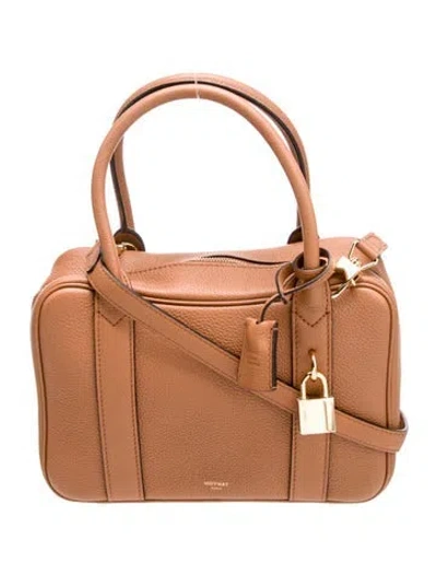 Pre-owned Moynat Leather Mignon In Purple