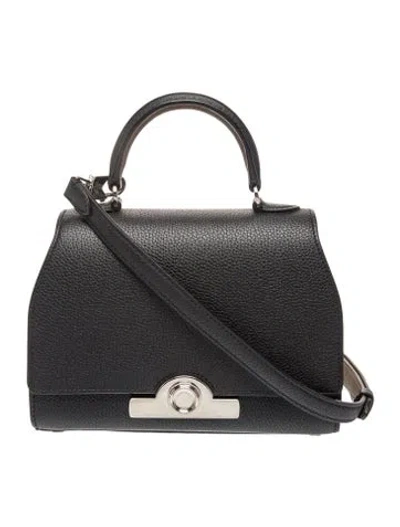 Pre-owned Moynat Leather Réjane Bag Bb In Black