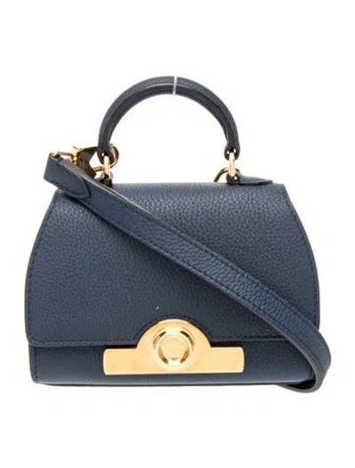 Pre-owned Moynat Leather Rejane Nano W/ Tags In Black