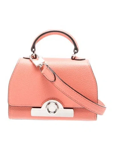 Pre-owned Moynat Leather Rejane In Orange