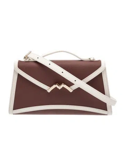 Pre-owned Moynat Leather Top Handle Bag In Brown