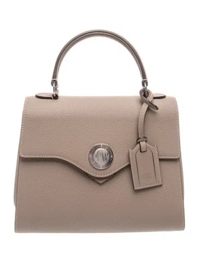 Pre-owned Moynat Leather Voyage Pm In Green