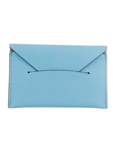 Pre-owned Moynat Leather Wallet In Blue