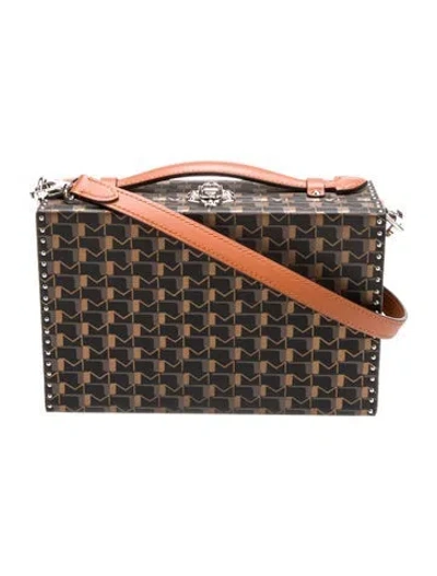 Pre-owned Moynat Monogram Little Suitcase In Brown