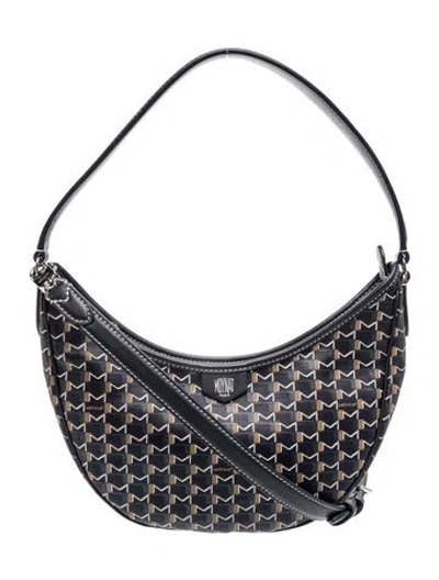 Pre-owned Moynat Moon Bag In Blue