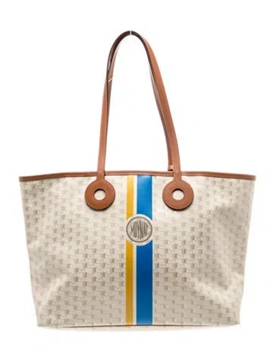 Pre-owned Moynat Oh! Ruban Duo Mm In Neutrals