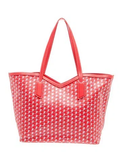 Pre-owned Moynat Oh! Tote Mm In Red