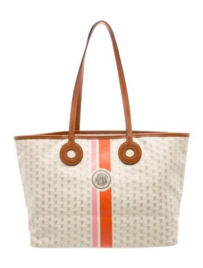 Pre-owned Moynat Ruban Duo Oh! Mm In Neutral