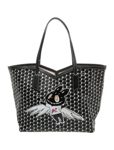 Pre-owned Moynat 'the Monsters' M W/ Pouch Medium In Black