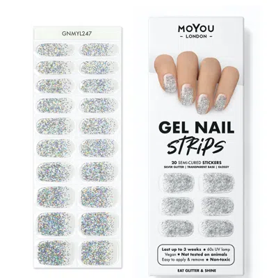 Moyou London Moyou Gel Nail Strip - Glitters (various Options) - Eat Glitter And Shine In Eat Glitter & Shine