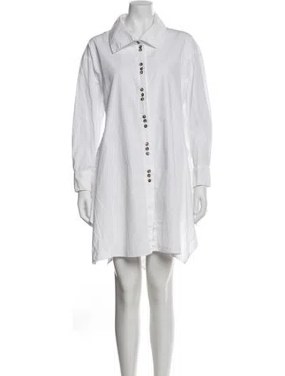 Pre-owned Moyuru Knee-length Dress In White