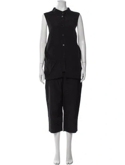 Pre-owned Moyuru Nylon Pant Set In Black