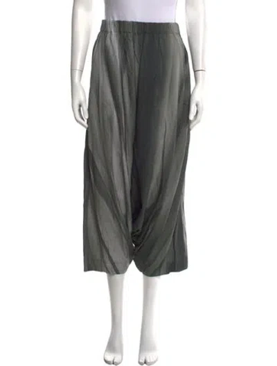 Pre-owned Moyuru Nylon Wide Leg Pants In Grey