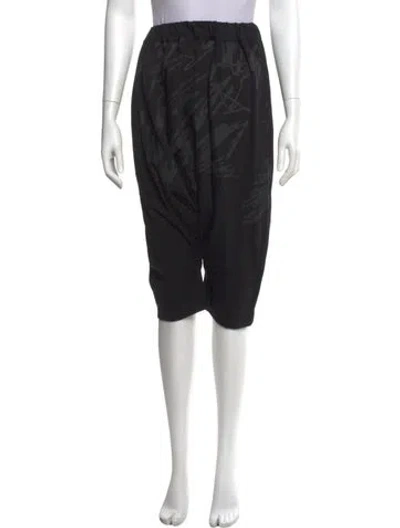 Pre-owned Moyuru Straight Leg Pants In Black