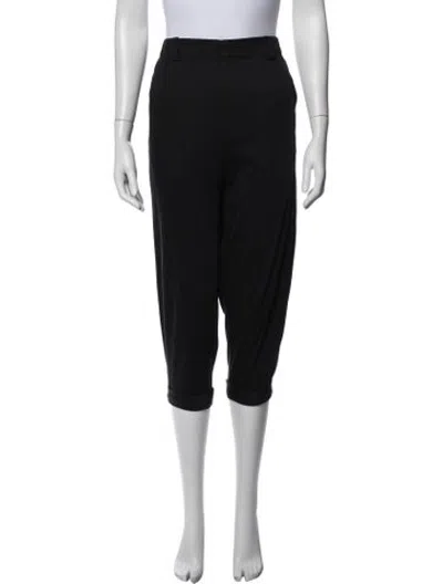 Pre-owned Moyuru Straight Leg Pants In Black
