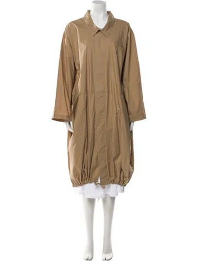 Pre-owned Moyuru Trench Coat In Brown