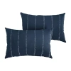 Mozaic Company 12''x18'' Knife Edge 2-pc. Rectangular Outdoor Pillow - Carlo Oxford Navy In Blue