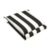 Mozaic Company 19''x19'' Bristol (set Of 2) Patio Chair Cushion - Cabana Classic In Black