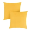 Mozaic Company 20'' Knife Edge (set Of 2) Outdoor Pillow - Canvas Sunflower In Yellow
