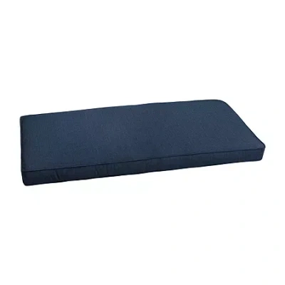 Mozaic Company 48''x19''x3'' Bench Corded Patio Seat Cushion - Spectrum Digo In Blue