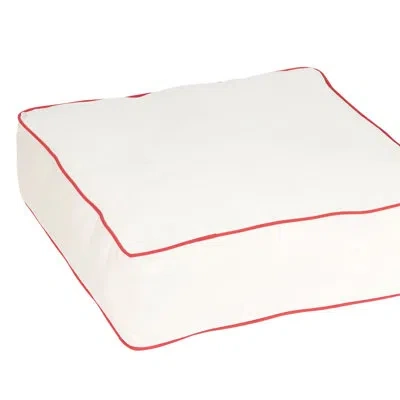 Mozaic Company Anetts Outdoor Square Pillow Cover And Insert In Canvas Natural Sunbrella® Canvas