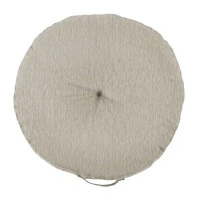 Mozaic Company Angel Polyester Floor Circular Pillow Cover & Insert In Brown