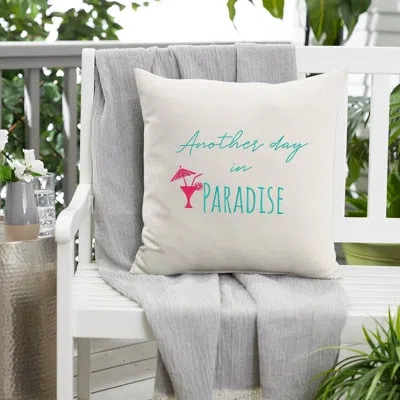 Mozaic Company Another Day In Paradise Outdoor Square Pillow Cover & Insert