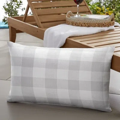Mozaic Company Banbridge Indoor/outdoor Lumbar Pillow In Gray
