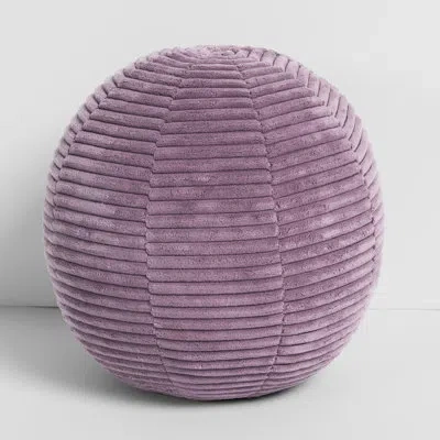 Mozaic Company Barrett Striped Reversible Throw Pillow In Purple