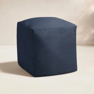 Mozaic Company Continuous Foam Outdoor Ottoman With Sunbrella® Cushion In Blue