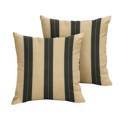 Mozaic Company Crestwood Indoor/outdoor Throw Pillow In Black