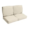 Mozaic Company Deep Seating Loveseat Cushion Set,corded Patio Seat Cushion - Natural In White