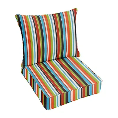 Mozaic Company Deep Seating Pillow And Set Patio Chair Cushion - Carousel Confetti In Multi