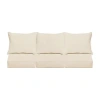 Mozaic Company Deep Seating Sofa Pillow And Set Patio Chair Cushion - Natural In White