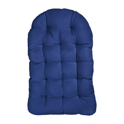 Mozaic Company Egg Chair Cushion Patio Seat In Blue