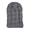 Mozaic Company Egg Chair Cushion Patio Seat In Gray