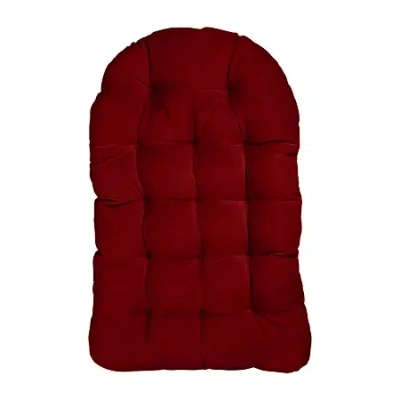 Mozaic Company Egg Chair Cushion Patio Seat In Red