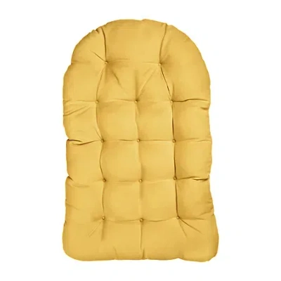 Mozaic Company Egg Chair Cushion Patio Seat In Yellow