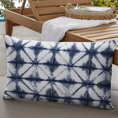 Mozaic Company Eveling Indoor/outdoor Lumbar Pillow In Blue