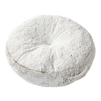 Mozaic Company Fauxchilla Faux Fur Floor Pillow In Fauxchilla Fawn