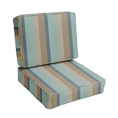 Mozaic Company Gateway Mist Indoor/outdoor Sunbrella Seat/back Cushion In Multi-colored