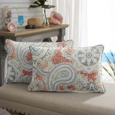 Mozaic Company Handley Indoor/outdoor Paisley Lumbar Pillow