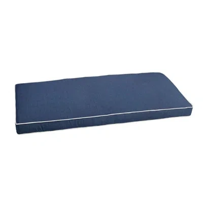 Mozaic Company Indoor/outdoor Sunbrella Seat Cushion In Canvas Navy Sunbrella®canvas
