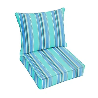 Mozaic Company Indoor/outdoor Sunbrella Seat/back Cushion In Dolce Oasis