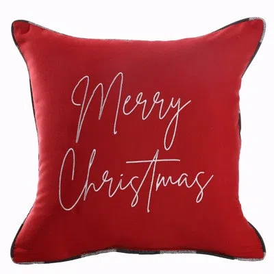Mozaic Company Merry Christmas Indoor / Outdoor Lumbar Pillow