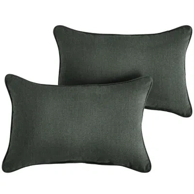 Mozaic Company New Sunbrella 2023 New Sunbrella 2023 Sunbrella® Lumbar Rectangular Indoor/outdoor Pillow Cover & In In Cast Ivy