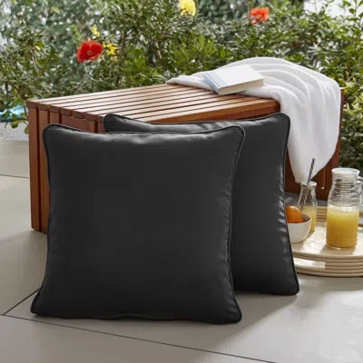 Mozaic Company Noir Indoor/outdoor Sunbrella Throw Pillow