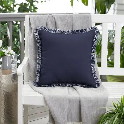 Mozaic Company Outdoor Square Pillow Cover & Insert In Navy