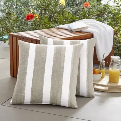 Mozaic Company Outdoor Stripe Knife Edge Pillow