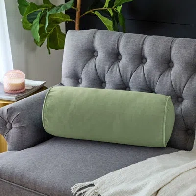 Mozaic Company Polyester Indoor/outdoor Throw Pillow In Green